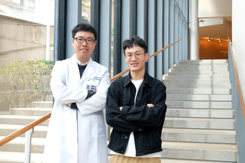Prof Qingpeng Zhang (left) led the research team on the development of CardiOmicScore