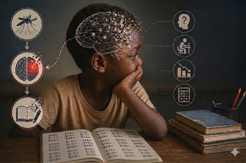 Severe malarial anaemia & cerebral malaria in children linked to lasting cognitive and academic deficits