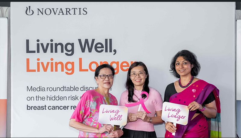L–R: Yip, Kua, and Sumitra during the media engagement session organised by Novartis.